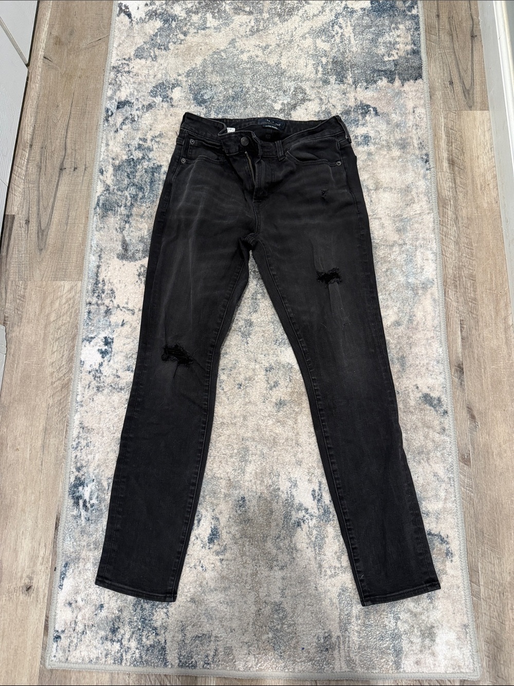 Aeropostale Black Distressed Women's Skinny Jeans